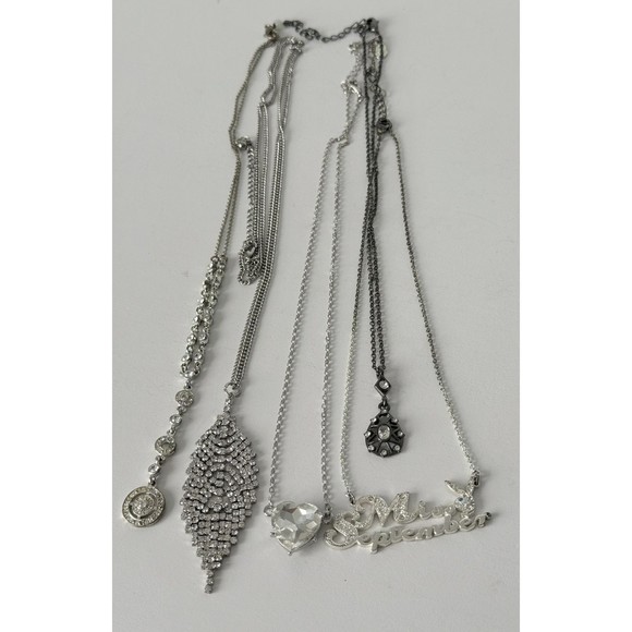 Rhinestone Silver Tone 53 Pieces Vtge to Now Necklaces Bracelets Earrings Broch - Picture 11 of 16